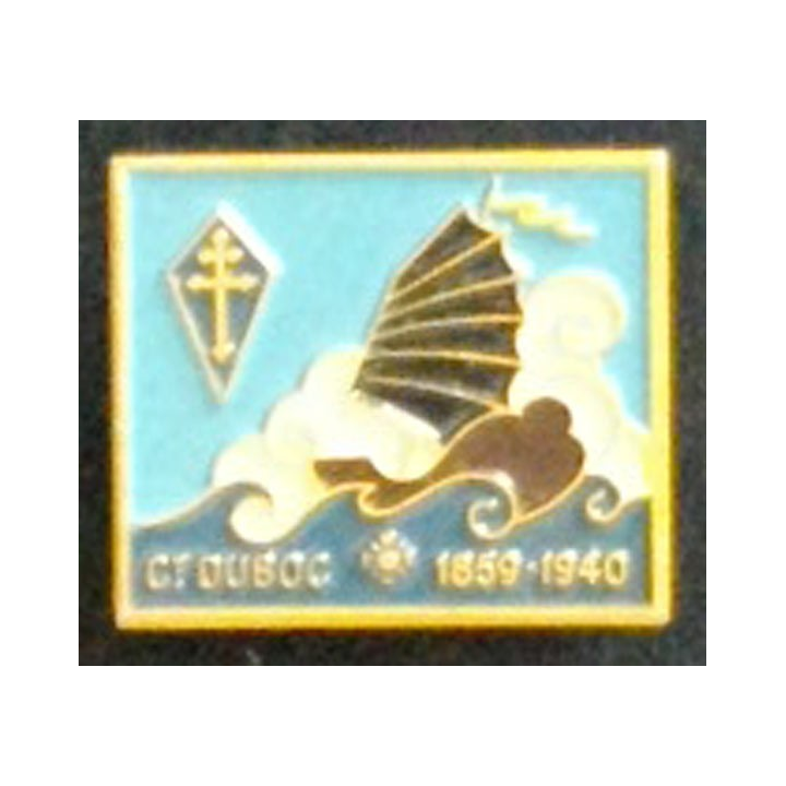 CT DUBOC : insigne de l'aviso dragueur Commandant Duboc Augis peint