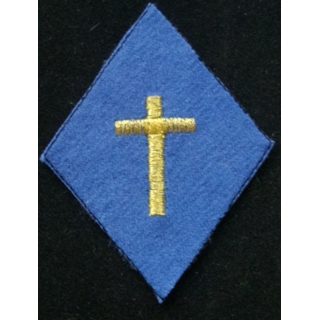 losange de bras d'aumônier catholique et protestant laïc