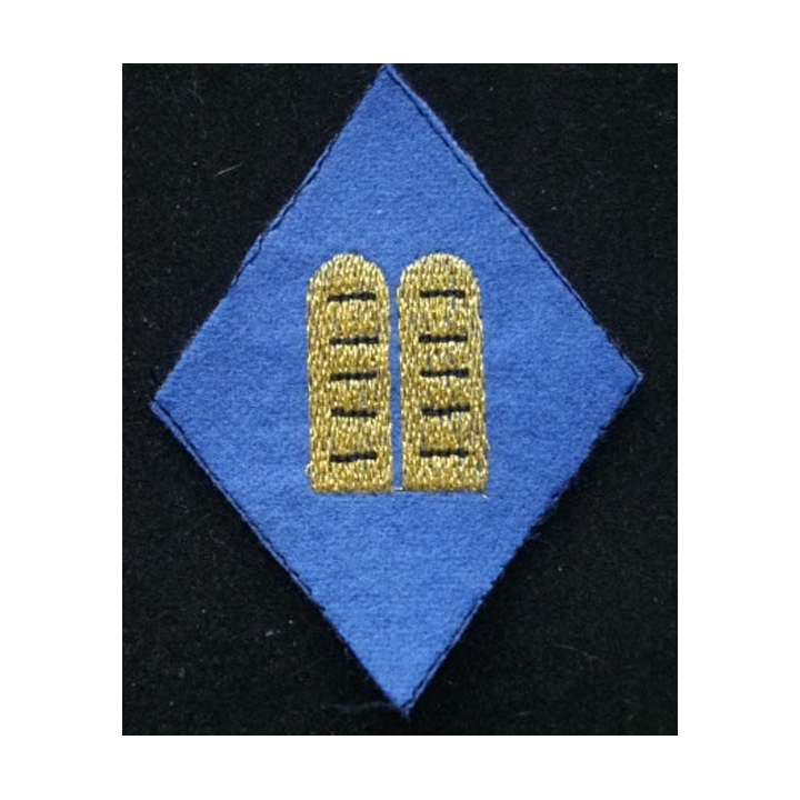 insigne de losange de bras d'aumônier israélite titulaire