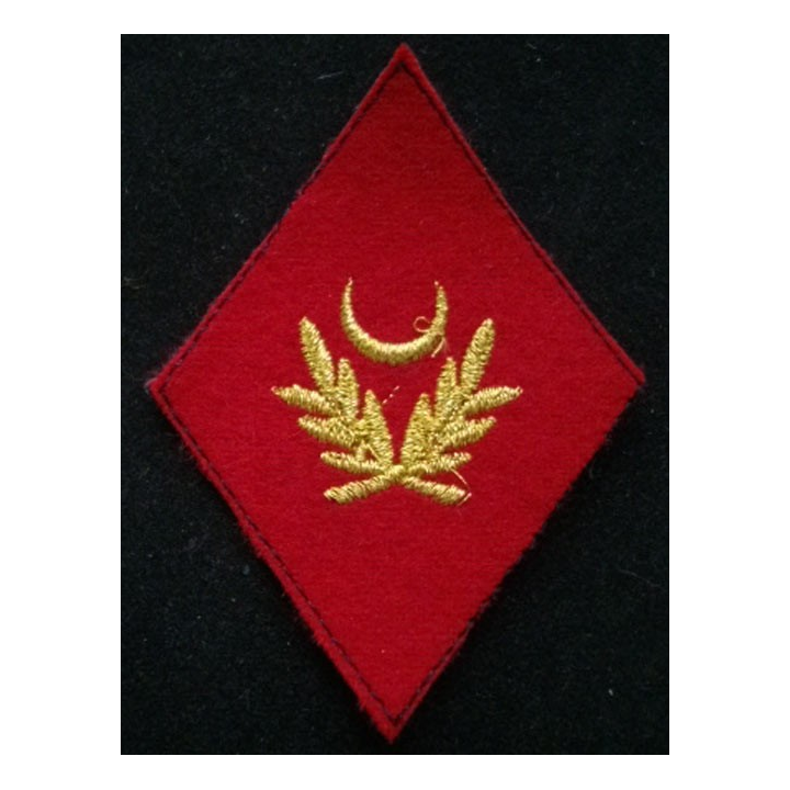 Insigne rare de losange de bras d'aumônier musulman