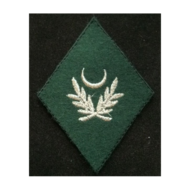 Insigne rare de losange de bras d'aumônier musulman