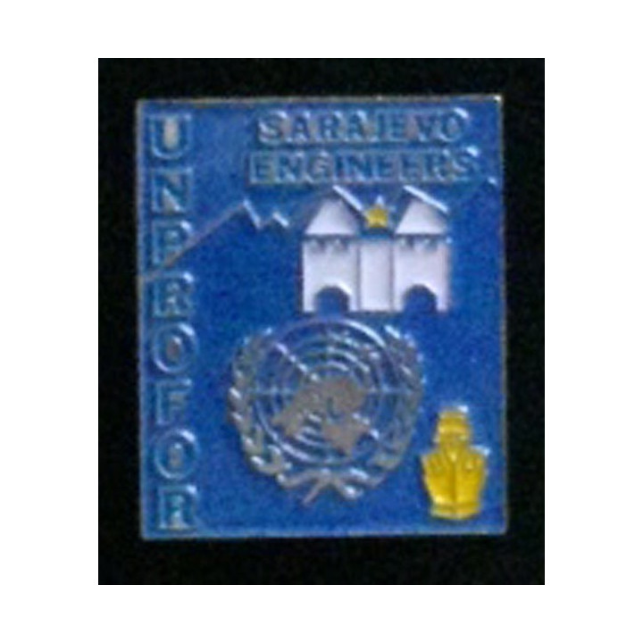 ARAJEVO ENGINEERS : insigne des ingénieurs du génie (service et travaux) en poste à Sarajevo mandats de l'UNPROFOR