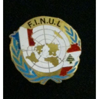 FINUL : insigne général des forces françaises en opération à la FINUL au liban de fabrication locale
