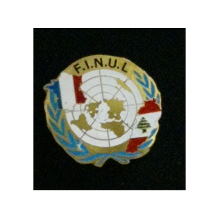 FINUL : insigne général des forces françaises en opération à la FINUL au liban de fabrication locale