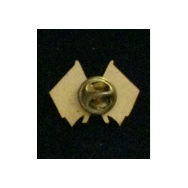 PIN'S DRAPEAU FINUL FRANCO LIBANAIS : insigne du drapeau français et libanais sous forme de pin's de largeur 2,7 cm vernis