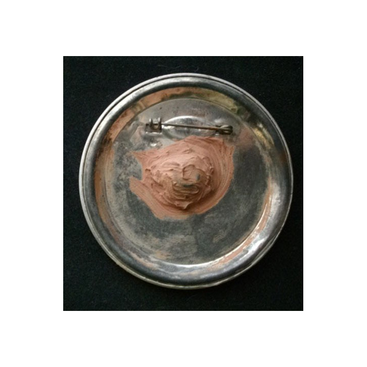 USA : plaque de chairman de l'American Legion avec un gros diamant en verre au centre et de diamètre 8,6 cm
