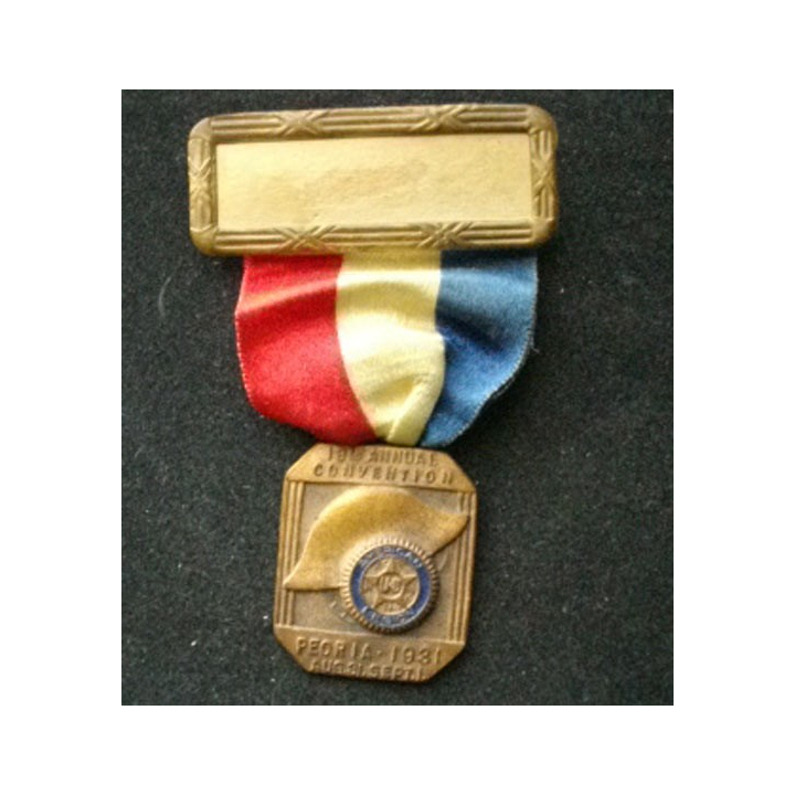 USA AMERICAN LEGION : médaille de l'American Legion 13° annual convention Peoria 1931
