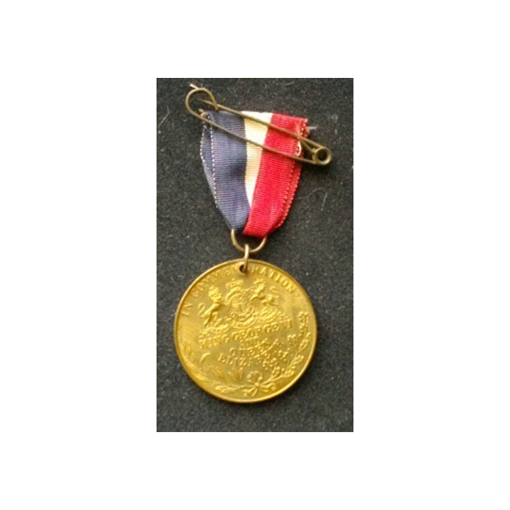 GRANDE BRETAGNE : médaille commémorative du couronnement du Roi George VI et de la Reine Elisabeth en 1937 en bronze