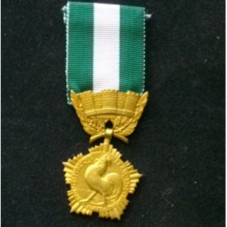 FRANCE : médaille des collectivités locales en vermeil