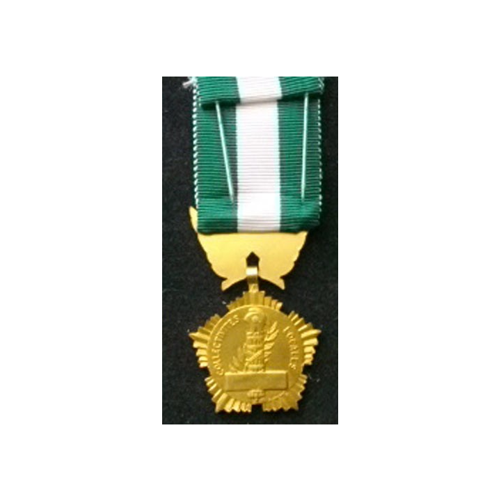 FRANCE : médaille des collectivités locales en vermeil