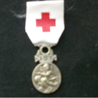 FRANCE : médaille de la société française de secours aux blessés militaires 1864 - 1866 avec un ruban neuf signée L. Bottée