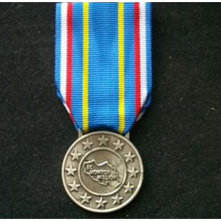 EUROPE : médaille de la communauté européenne de la mission Monitor (European community Monitor Mission Medal) en métal argenté