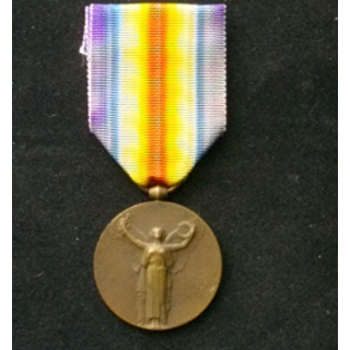 FRANCE : médaille interalliée de la Grande Guerre 1914-1918 de type Morlon en bronze
