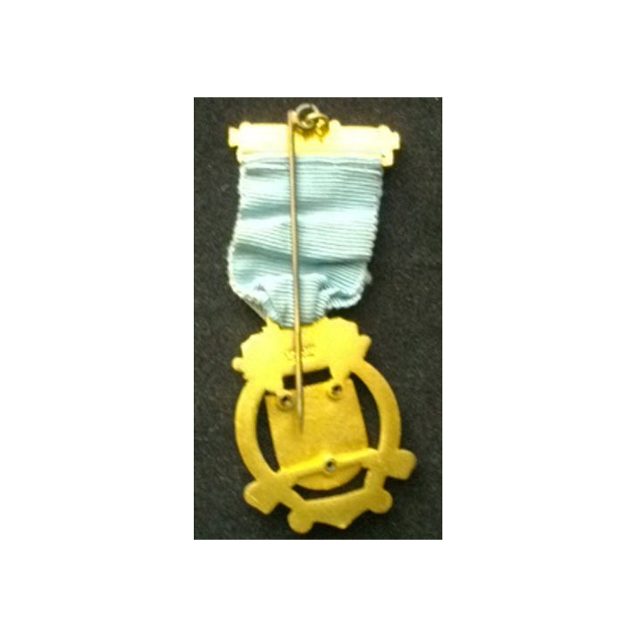 FRANC-MAÇONNERIE : médaille anglaise de la Royal masonic institute for Boys 1949 en émail avec la barrette steward