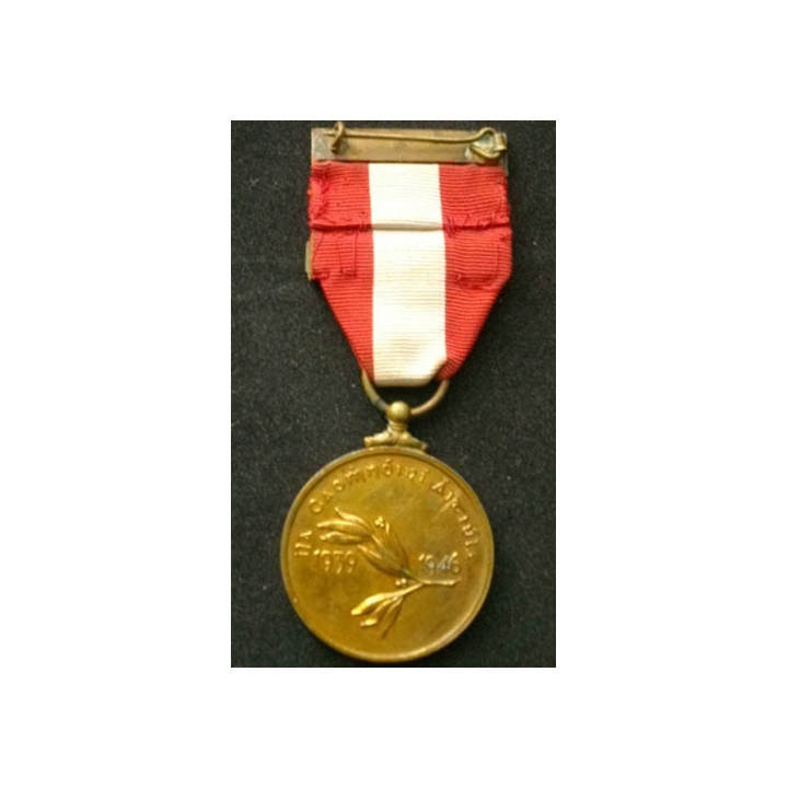 IRLANDE : médaille des services d'urgence 1939-1946 ON CAOMNOIRI AITIULA: les forces de sécurité locales