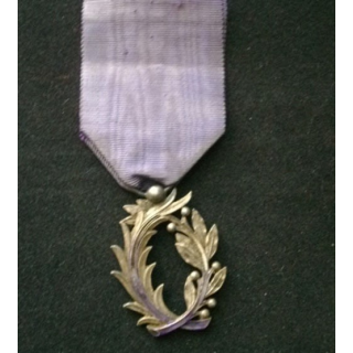 FRANCE : médaille de l'ordre des palmes académiques avec beaucoup de manques d'émail