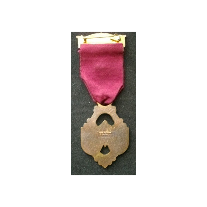 FRANC-MAÇONNERIE : médaille anglaise de la Royal masonic institute for Boys 1981 en émail avec la barrette steward