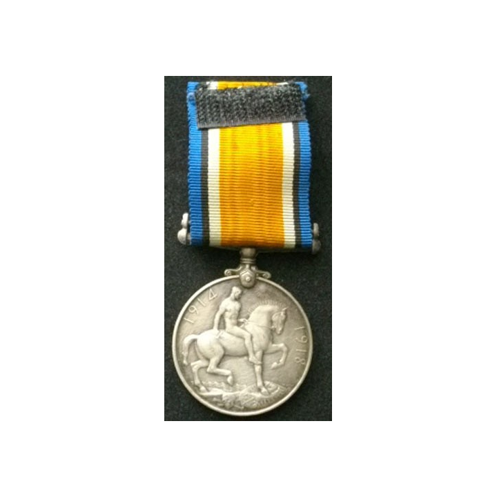 ROYAUME UNI : médaille commémorative anglaise 1914 - 1918 en argent attribuée à PTE S G. PARISH 21ST F. AMB.S.A.M.C