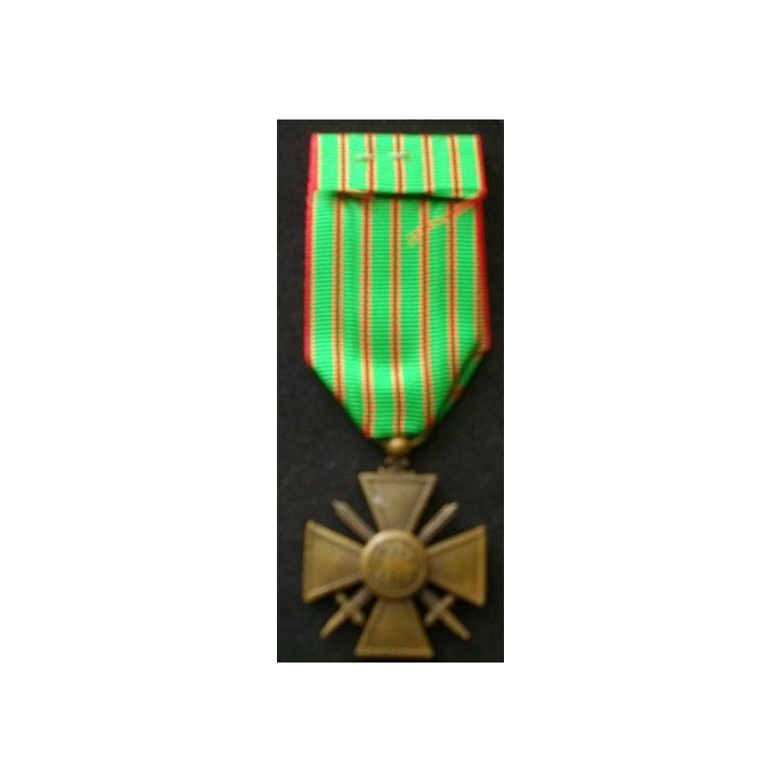 FRANCE : Croix de guerre 1914-1916 en bronze