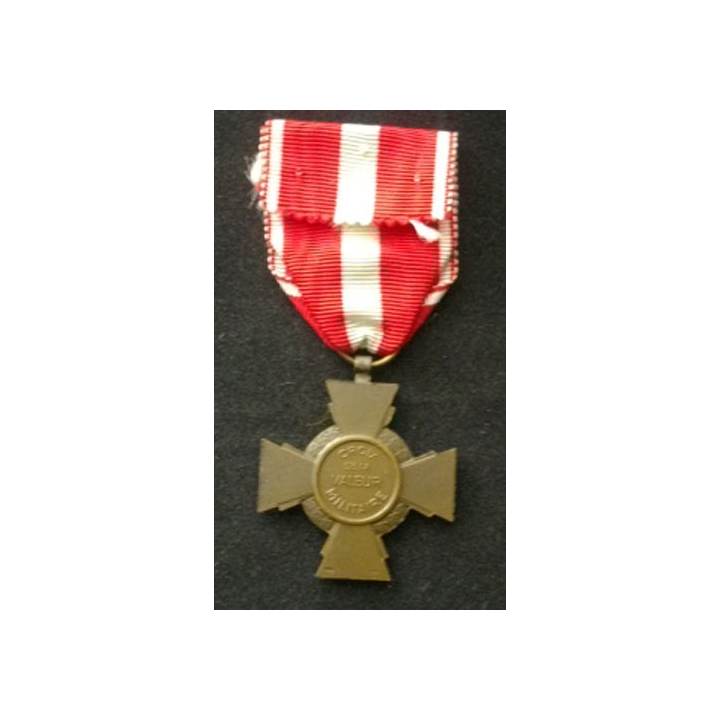 FRANCE : Croix de la valeur militaire en bronze avec citation (étoile de bronze) -1-