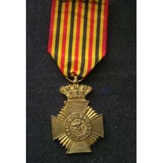 BELGIQUE : médaille du mérite militaire pour ancienneté belge de 2° classe l'union fait la force
