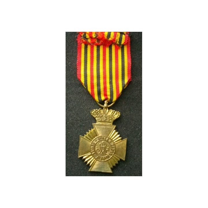 BELGIQUE : médaille du mérite militaire pour ancienneté belge de 2° classe l'union fait la force