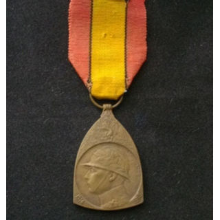 BELGIQUE : médaille commémorative de la 1° guerre mondiale 1914-1918 en bronze