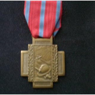 BELGIQUE : médaille de la Croix du feu belge en bronze 1914-1918