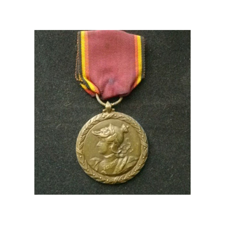 BELGIQUE : médaille de la société des actes de dévouement et philanthropiques belges en bronze
