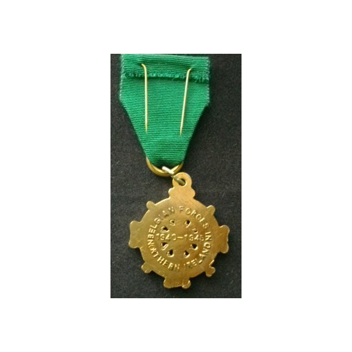 BELGIQUE : médaille commémorative des forces armées belges 1940-1945 pour les combats en Irlande du Nord