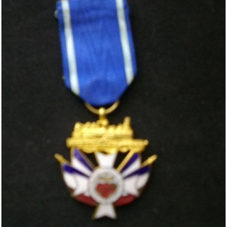 FRANCE : médaille de l'orphelinat de la SNCF en émail en bronze doré