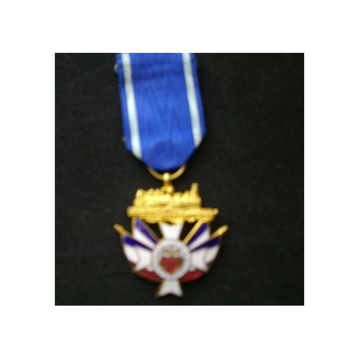 FRANCE : médaille de l'orphelinat de la SNCF en émail en bronze doré
