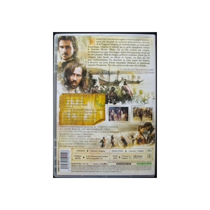 DVD le nouveau monde : un film sur la découverte du nouveau monde 1607