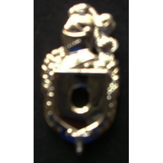 plateau des insignes de la gendarmerie départementale en métal argenté