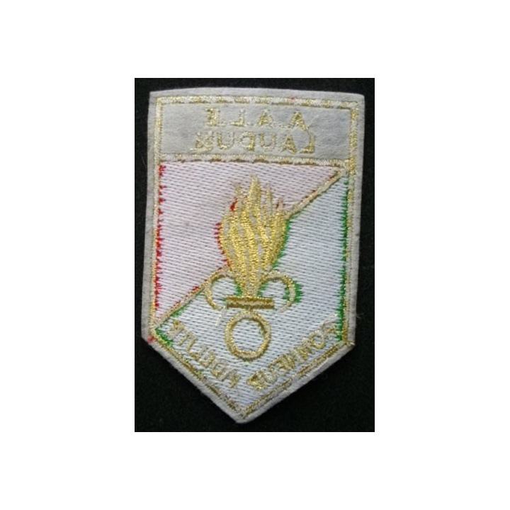 LEGION : insigne tissu de la légion antenne de Laudun de taille 10,5 cm x 6,7 cm brodé fils d'or