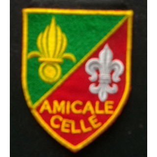 LEGION : insigne tissu de la légion de l'amicale de Celle de taille 6,9 cm x 9 cm brodé