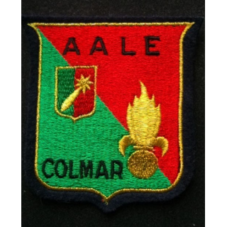 LEGION : insigne tissu de la légion antenne de Colmar  de taille 9 cm x 7,7 cm brodé fils d'or