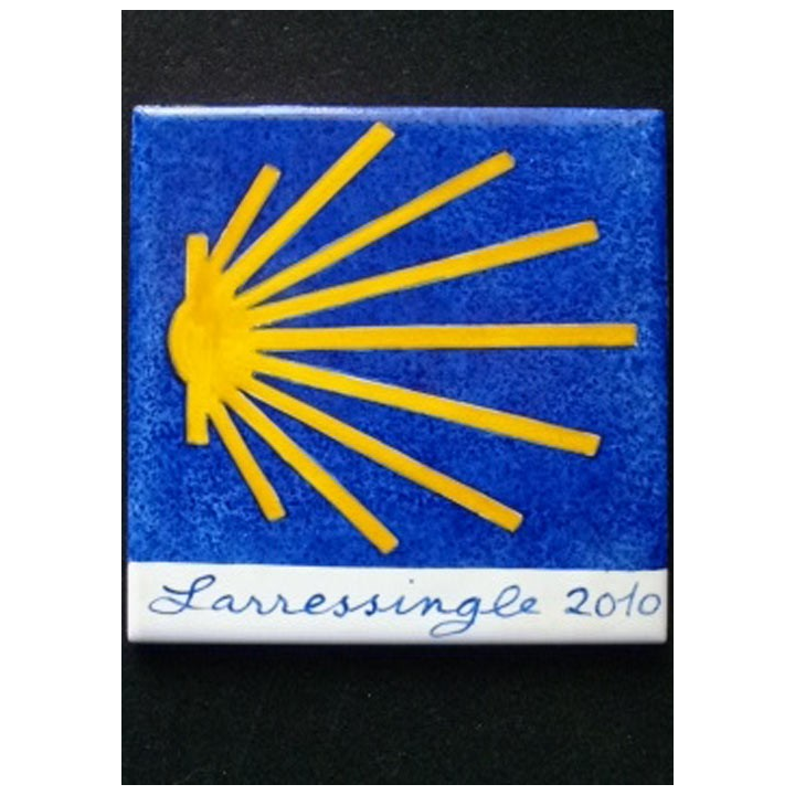 Carrelage du chemin de Compostelle signé Larressingle 2010