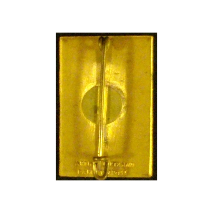 Insigne de l'Ecole navale rectangulaire en émail fabrication ABPD