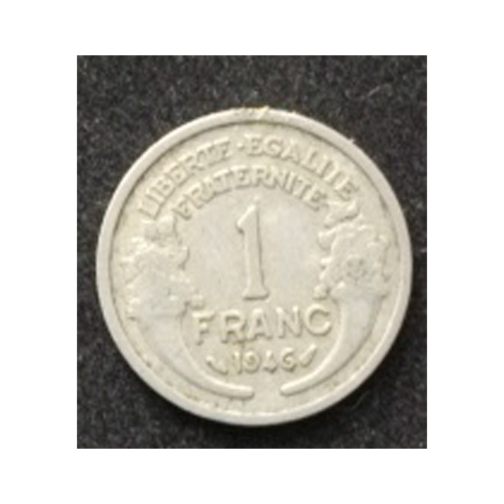 FRANCE : pièce de 1 franc Morlon 1946