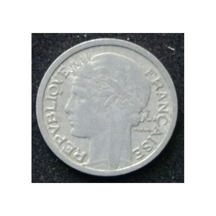FRANCE : pièce de 1 franc Morlon 1946