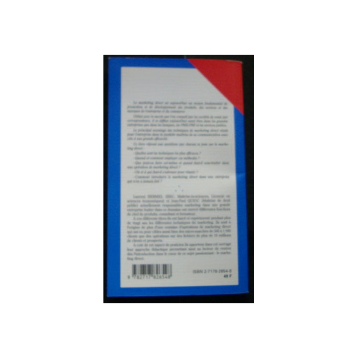 Livre intitulé "Le Marketing direct" de Laurent Hermel et Jean-Paul Quioc aux éditions Economica
