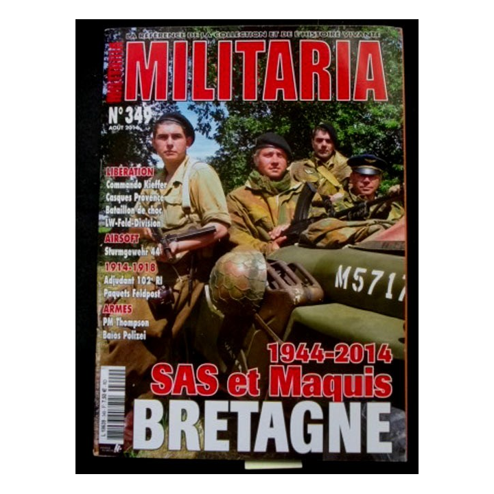 Militaria Magazine avec thème "1944-2014 SAS et Maquis Bretagne"