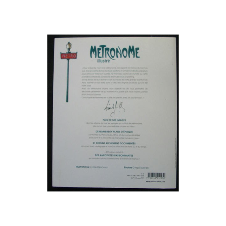 Métronome illustré de Lorant Deutsch aux éditions Michel Lafon broché