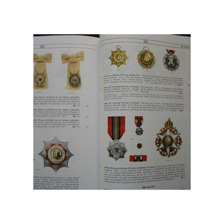 0. CATALOGUE KÜNKER : superbe catalogue  cartonné sur les ordres et médailles du monde entier indispensable pour collectionneurs