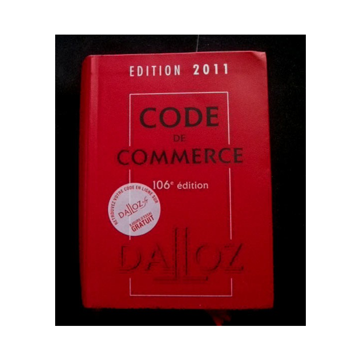 Code de commerce 106° édition 2011 aux éditions Dalloz