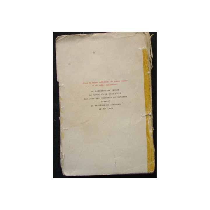 Le marchand de Venise de William Shakespeare édité en 1946
