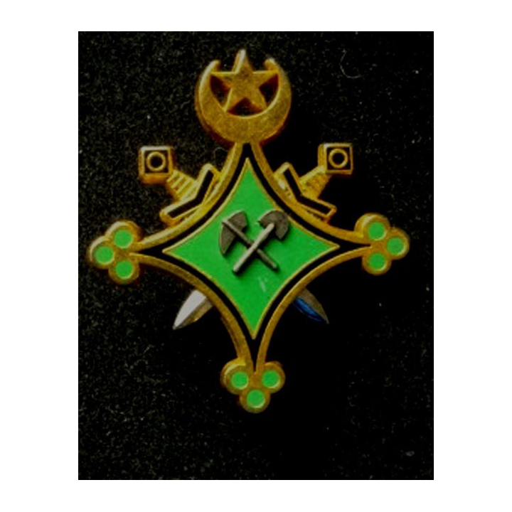 MAURITANIE : insigne général des sapeurs du génie mauritanien