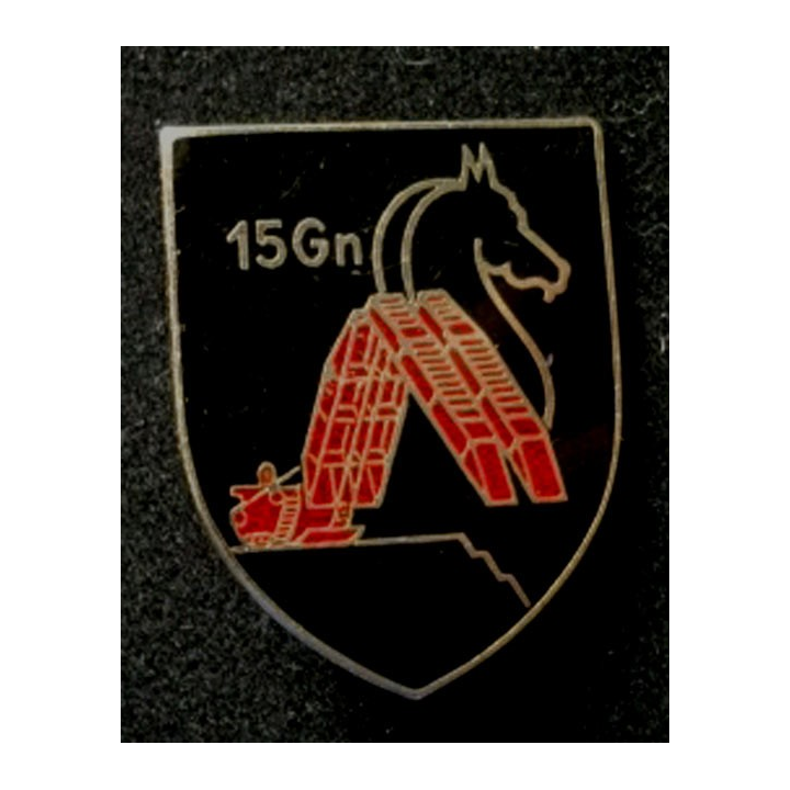 BELGIQUE : insigne de la 15° compagnie du Génie Belge de fabrication Drago