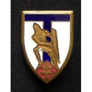 TRANS : insigne des transmissions des Forces Françaises Atlantiques de fabrication Drago